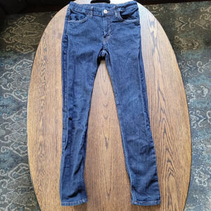 H&M Skinny Fit Adjustable Waist Dark Wash Jeans Size Boys 12/13 Years